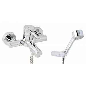 Смеситель для ванны с душевым гарнитуром Genebre Tau